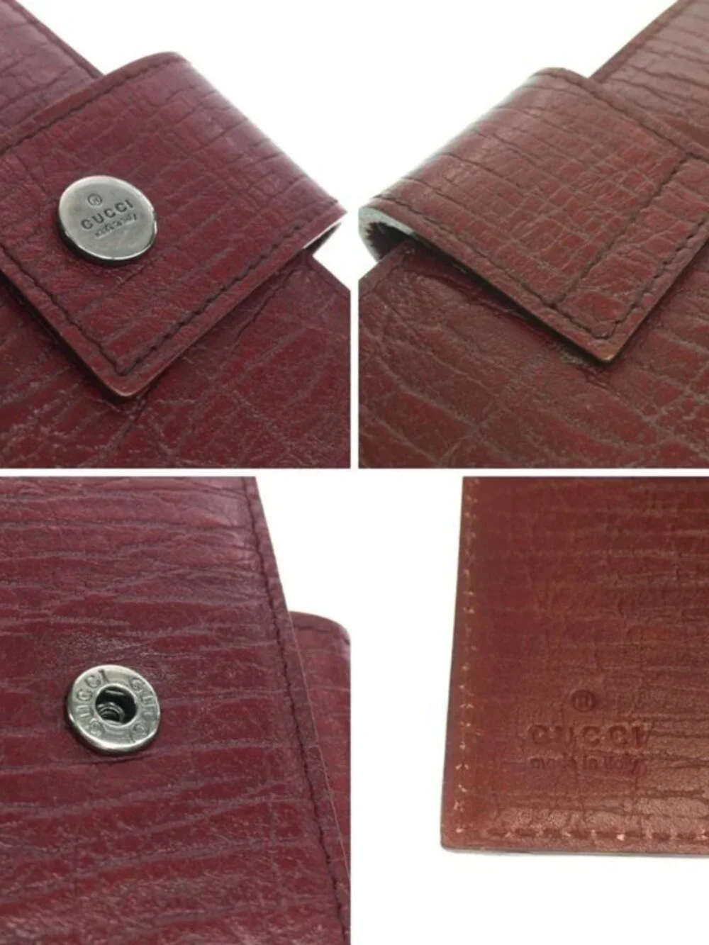 Gucci Notebook Cover Leather Bordeaux